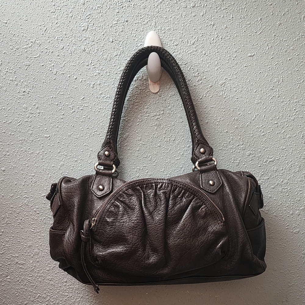 Botkier Chocolate Brown leather satchel / handbag purse